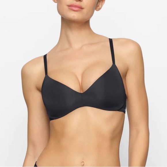 Skims WIRELESS FORM PUSH-UP PLUNGE BRA onyx 34F - Picture 1 of 4